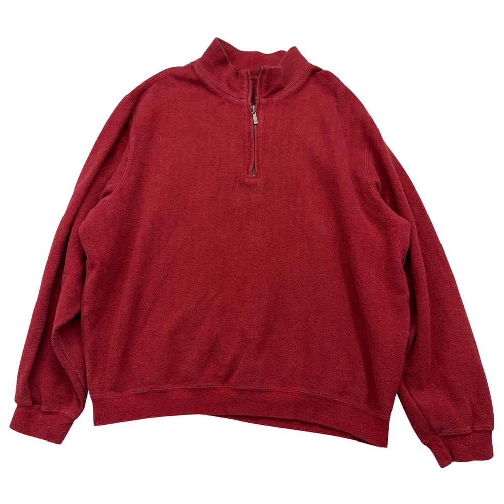 Carnoustie Pullover Mens XL 1/4 Zip Fleece Golf Long Sleeve Mock Neck Sweater